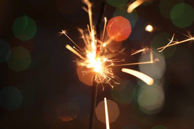 Yanan şenlikli makro fotoğraf