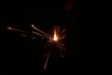 Yanan şenlikli makro fotoğraf