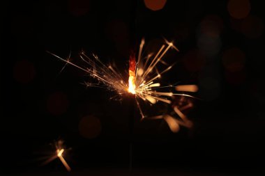 Yanan şenlikli makro fotoğraf