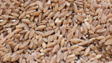 Makro fotoğraf arka planda kuru imla lapası, ideal vejetaryen yemeği.