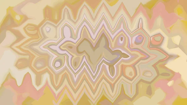 Ilustración Abstracta Color Amarillo Brillante Fondo Beige Súper Saturado — Foto de Stock