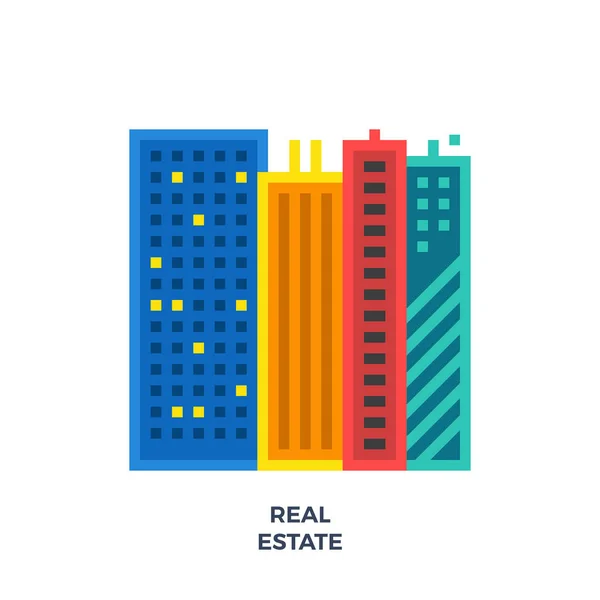 Inmobiliaria Apartamento Icon . — Archivo Imágenes Vectoriales