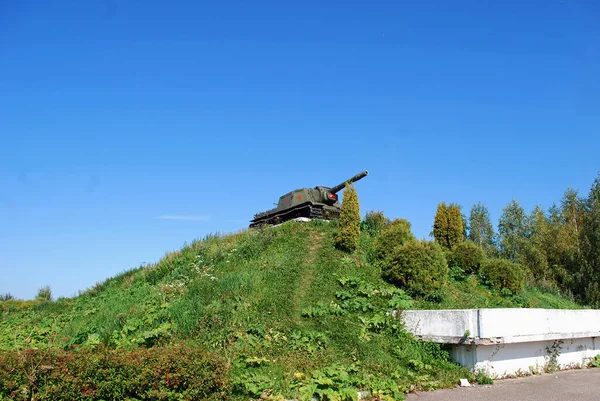 Obwód Moskiewski Rosja Dzielnica Ruza Sierpnia 2019 Pomnik Radzieckiej Ciężkiej — Zdjęcie stockowe