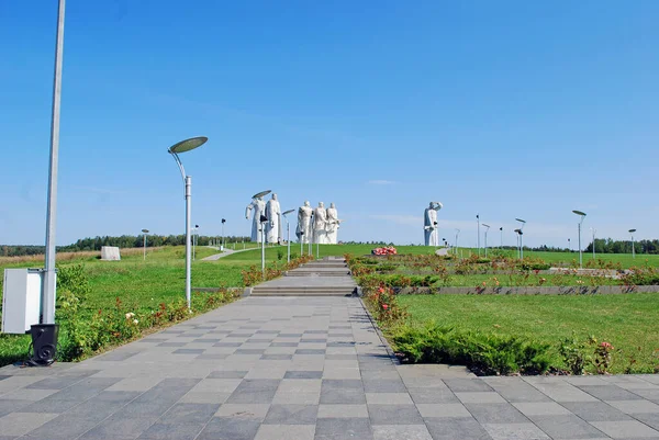 Desa Dubosekovo Oblast Moskow Rusia Agustus 2019 Kompleks Memorial Pahlawan — Stok Foto