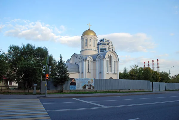 Moskou Rusland September 2019 Nieuwe Kerk Van Sergius Van Radonezh — Stockfoto