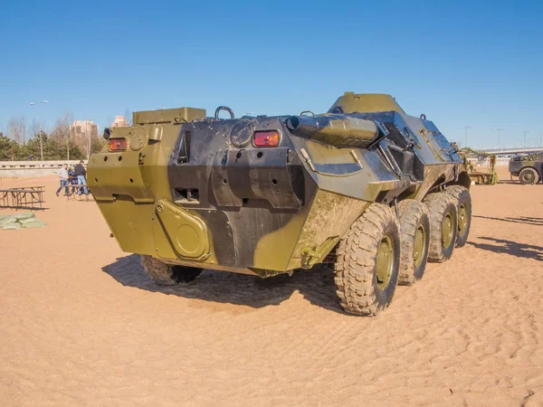 Military armored personnel carrier — Stock Photo, Image