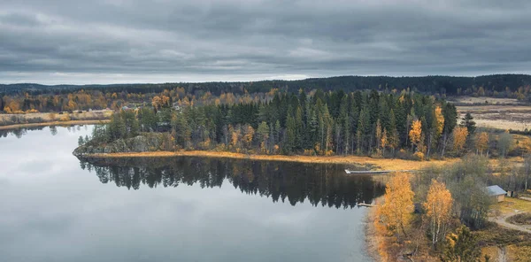 View Top Snake Mountain Lake Ladoga Stone Island Forest Skhera — Stock Photo, Image