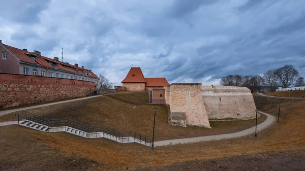 Oude Vilnius Stad Van Litouwen Uitzicht Versterkte Muur Van Het — Stockfoto