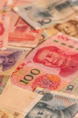 Çin Renminbi Rmb 'u. Halk Para Birimi. Yuan Cny banknotları