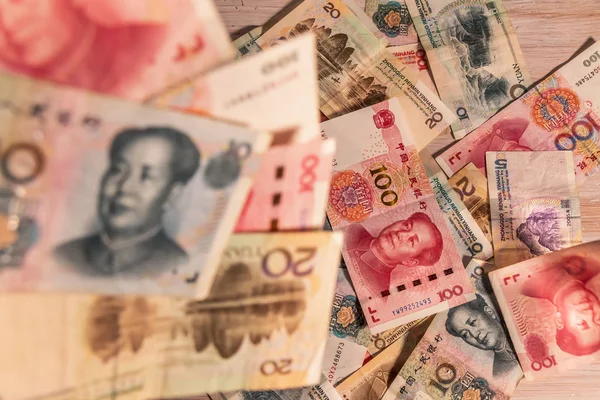 Çin Renminbi Rmb 'u. Halk Para Birimi. Yuan Cny banknotları