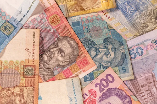 Ukrán hrivnya. Uah bankjegyek. Ukrajna, Ua — Stock Fotó