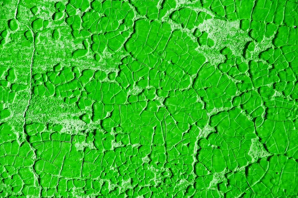 Parlak yeşil kırık boya arka plan — Stok fotoğraf