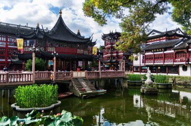 Çin, Shanghai - 5 Kasım 2017: Yuyuan Bahçe.