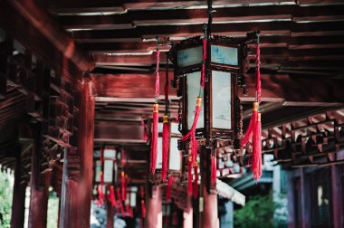 Çin fenerler Yuyuan Garden Çin shanghai