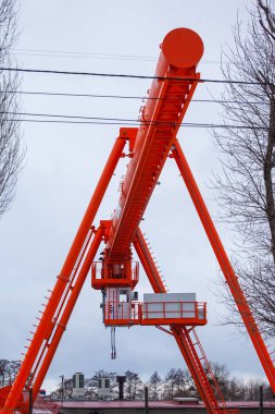 Büyük endüstriyel kargo modern vinç