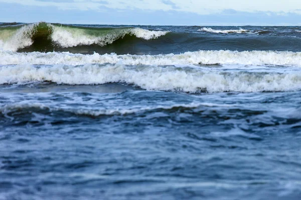 Velká Mořská Vlna Pěnou — Stock fotografie