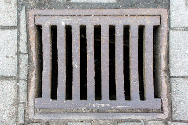 manhole storm sewer close up