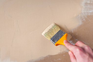 Boya fırçası yakın plan.