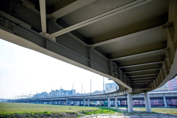 Arquitectura Puente Automóvil Moderno Geometría Líneas —  Fotos de Stock