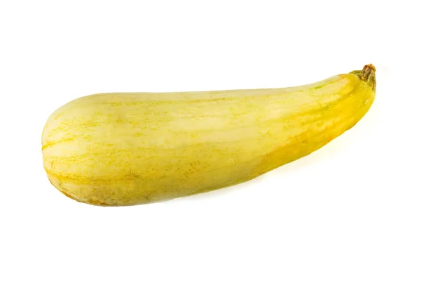 Verse Rijpe Courgette Een Witte Achtergrond Isoleren — Stockfoto