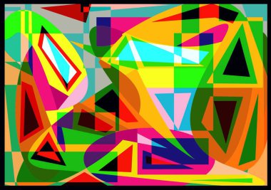 renkli arka plan, süslü eğri şekiller