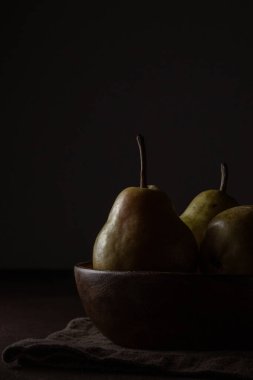 Fotokopi alanı olan koyu armutlar