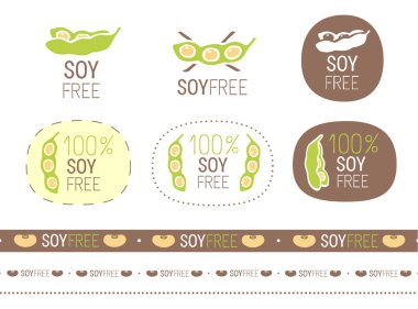 vektör soya ücretsiz kayıt kümesi