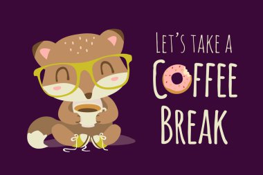 vector coffee break illustration clipart