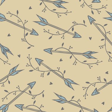 Boho desen okları vektör 