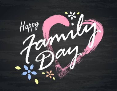 vektör mutlu aile günü çizim