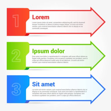 ok klasör infographics öğeleri vektör