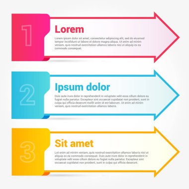 ok klasör infographics öğeleri vektör