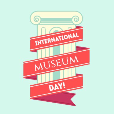 vektör uluslararası müze gün illüstrasyon