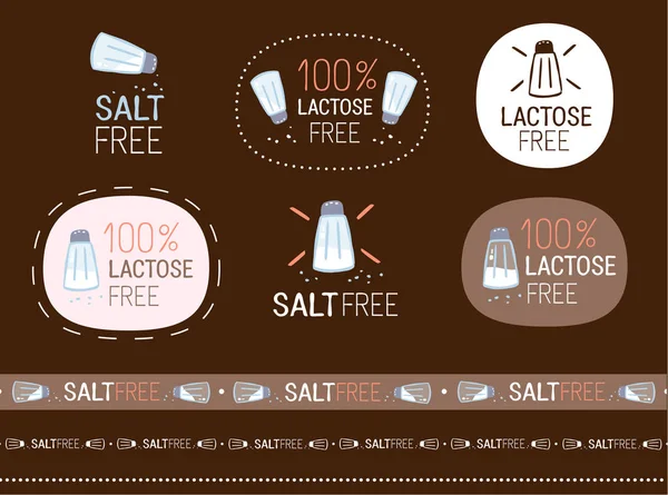 Salt free set — Stock Vector