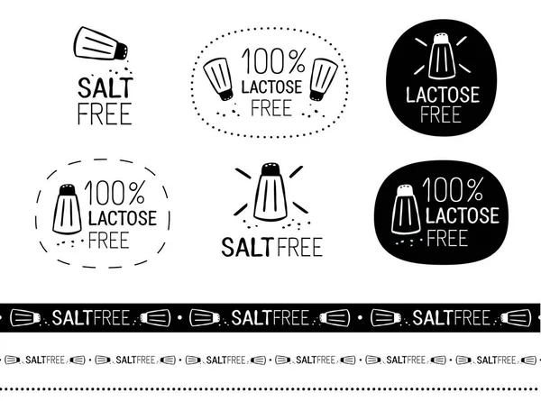 Salt free set — Stock Vector