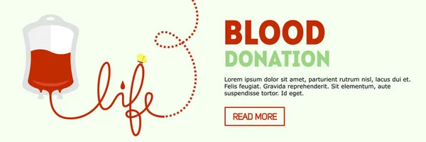 Illustration de don de sang vectoriel — Image vectorielle