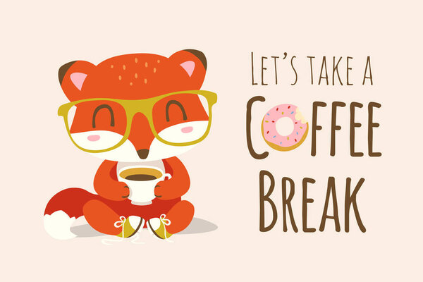 vector coffee break illustration
