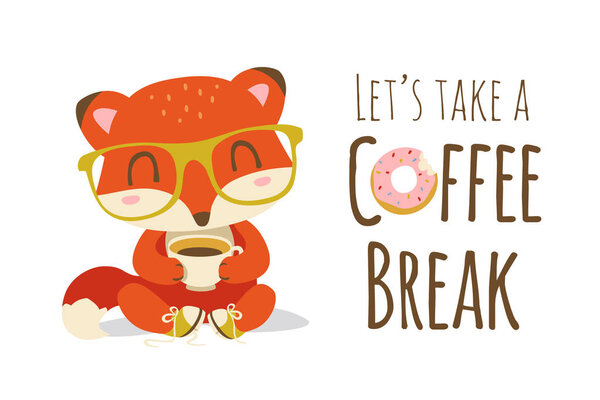 vector coffee break illustration