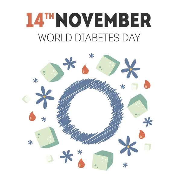 vektör diyabet gün illüstrasyon