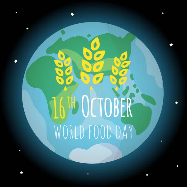 Vector world food day illustration — Stock Vector