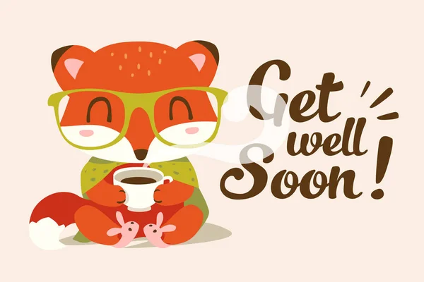 Get Well Soon Card With Teddy Bear And Jam Stock Illustration