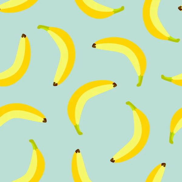 Vector flat style banana seamless pattern — Stock Vector