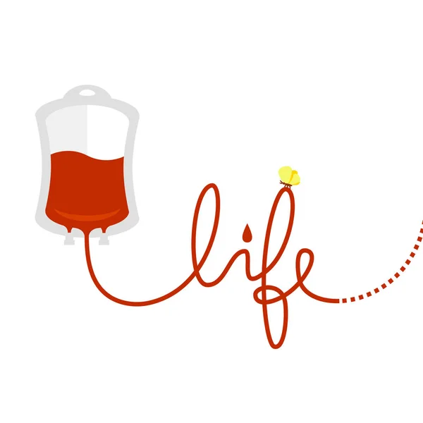 Vecteur Journée mondiale des donneurs de sang 14 juin illustration — Image vectorielle