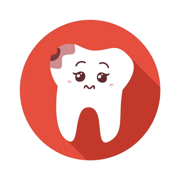 Tooth with caries icon — Wektor stockowy
