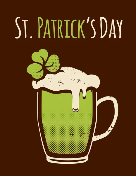Vector St. Patrick's Day halftone illustration — Stock Photo, Image