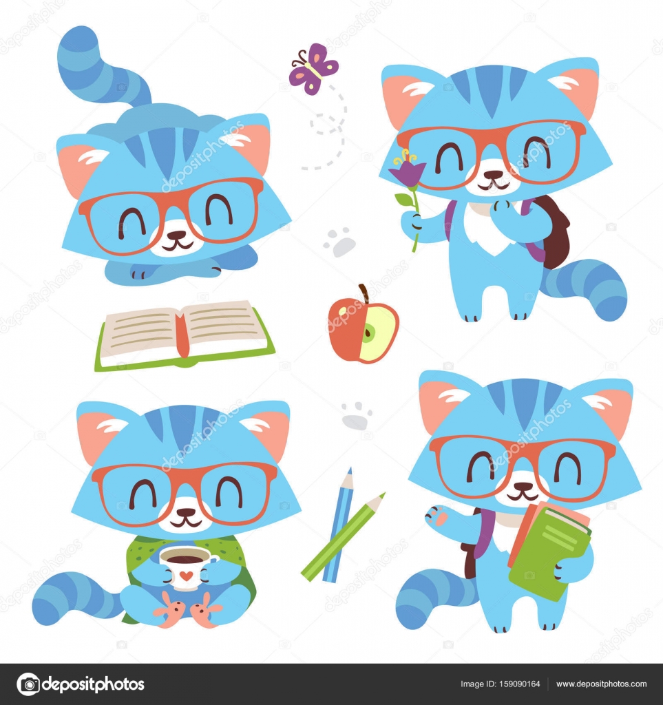 Icon Kawaii, Free Vector Cat Icon, A Lineal Icon Depicting Cartoon
