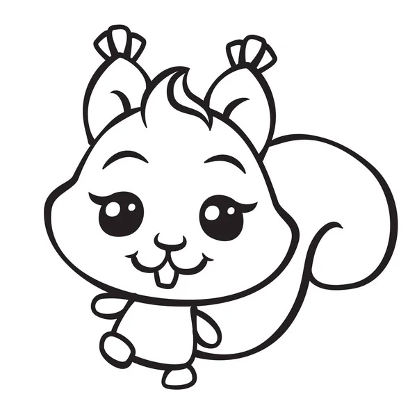 Wiewiórka kolorowanki — Grafika wektorowa © Malyaka 120551818