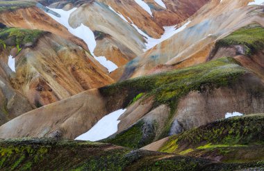 Landmanalaugar colourfu sahne