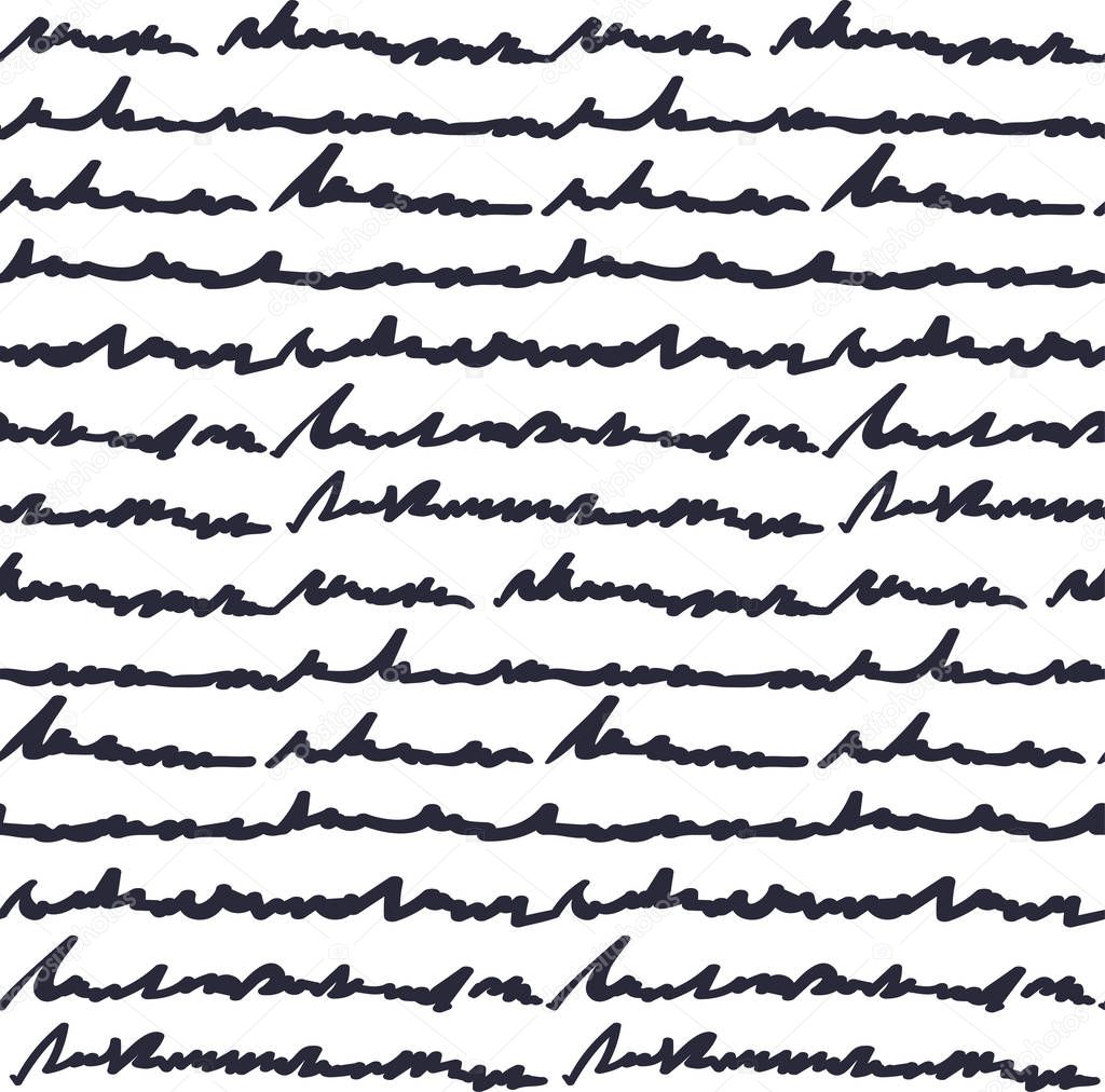 Hand written text pattern