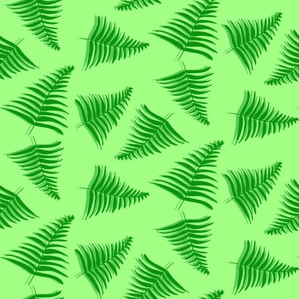 Modèle avec feuilles tropicales de palmier — Image vectorielle